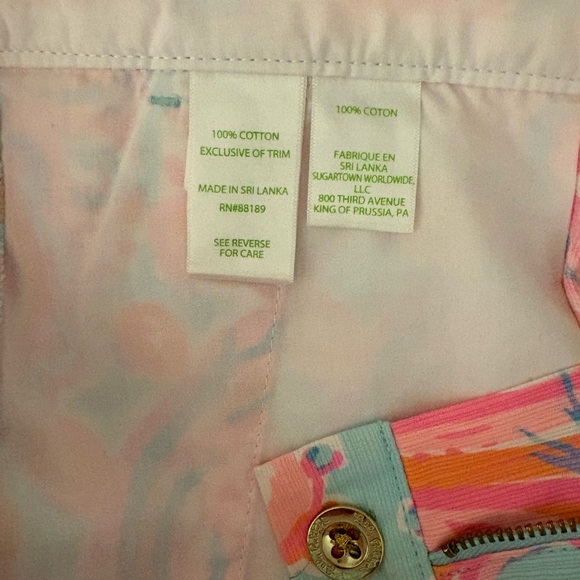 NWT LILY PULITZER “Too Much Bubbly” Buttercup Shorts - Picture 9 of 11